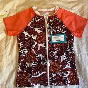 garnet hill rash guard girls size 8